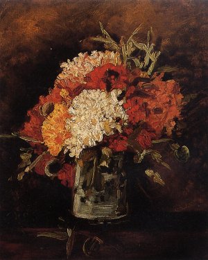 Vase with Carnations by Oil Painting Reproduction