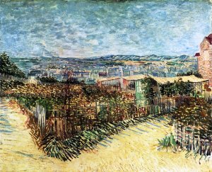 Vegetable Gardens in Montmartre 2 by Oil Painting Reproduction