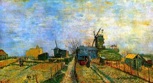 Vegetable Gardens in Montmartre 3 by Oil Painting Reproduction