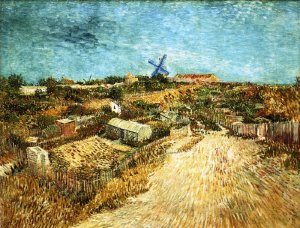 Vegetable Gardens in Montmartre by Oil Painting Reproduction