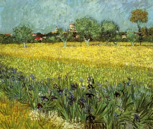 View of Arles with Irises