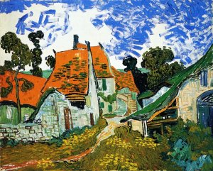 Village Street by Vincent van Gogh Oil Painting Reproduction