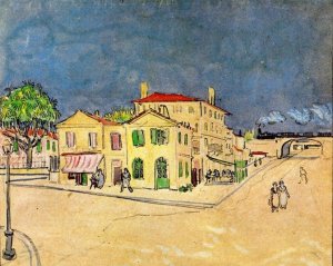 Vincent's House in Arles (also known as The Yellow House) by Oil Painting Reproduction