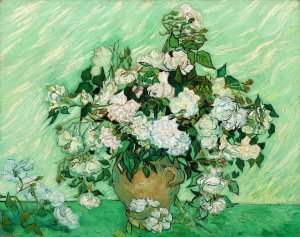 White Roses by Vincent van Gogh Oil Painting Reproduction