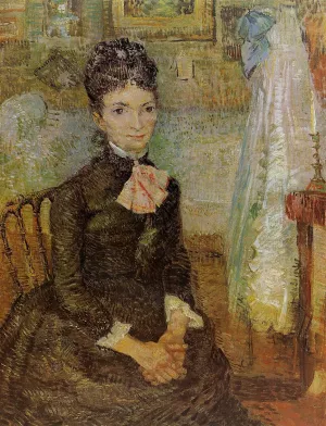 Woman Sitting by a Cradle